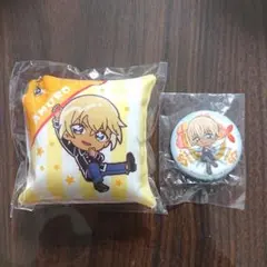 くら寿司 びっくらポン 名探偵コナン 安室透 缶バッジ クッション型チャーム