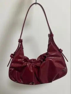 ZARA ハンドバッグ　レッド