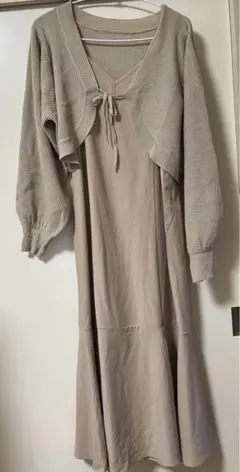 レトロガール　ロングワンピース&ニット