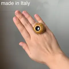 イタリア製　リング　コスチュームジュエリー　大ぶり　インポート