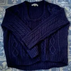 【送料込み】マーキュリーデュオ ニット トップス レディース セーター ネイビー