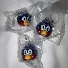 プロ野球 マスコット めじるし アクセサリー ヤクルト　つば九郎３個セット