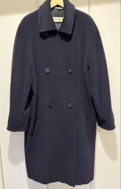 m37【極美品】カマンタ ロングコート ロイヤルブルー ベルト付 ダブル 