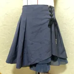 Secret Honey ネイビー フレアスカートのサムネイル