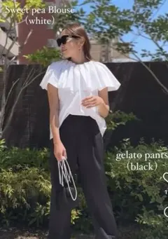 liten リテン Sweet pea Blouse ホワイト - メルカリ
