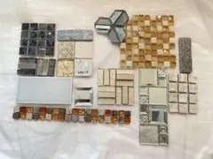 お得◎【Ａ】タイル　詰め合わせ　まとめ売り　レア　天然石　ガラス　モザイク
