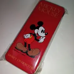 ディズニー　ミッキーマウス　レトロ　缶ペンケース