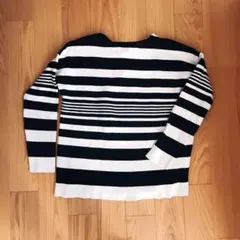 ボーダーカットソー 長袖