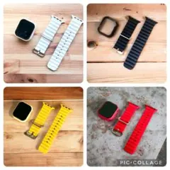 40mm スポーツ ラバー AppleWatch ベルト 時計 カスタム