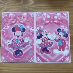 ミニーのファンダーランド パルパルーザ　　クリスタルパレスレストラン カード2枚