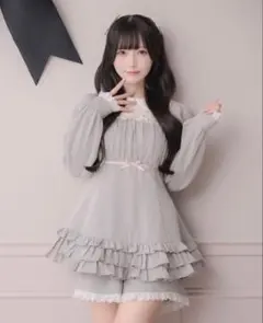 pium ピウム チュール切替ティアード半袖セットアップ | Mercari
