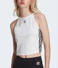 m*y様 adidas Originals クロップド キャミソール ホワイトのサムネイル
