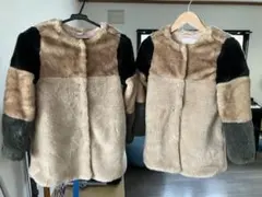 ZARA GIRLS多色ファーショートコート