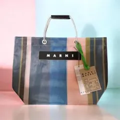 新品】MARNI MARKETトートバッグ シャンパン ストライプ - メルカリ