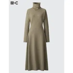 UNIQLO:C スムーススフレフレアワンピース M