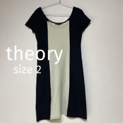 【Theory】バイカラー半袖ワンピースのサムネイル
