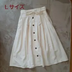 前リボンフレアスカート