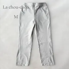 ラッシュシュ ウエストゴム 日本製 軽量パンツスラックスパンツ (M) グレー