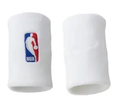 エリートNBA白１セット２個入リストバンドナイキ（検索用ヘッドバンドヘアバンド）
