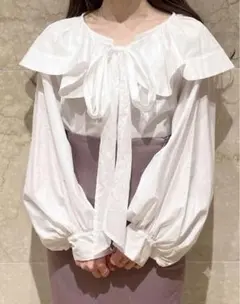 ♡SNIDEL♡バルーン袖リボンフリルオフショルダーブラウス cocodealのサムネイル