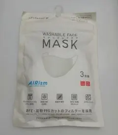 【新品未開封】UNIQLO AIRism 洗えるマスク Mサイズ 3枚入り