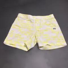 現行モデル パーリーゲイツ パンツ 総柄 白 ラベンダー M〜L相当 4
