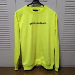 boohooMAN 蛍光イエロー トレーナー Mのサムネイル