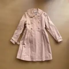 ピンク フリル襟 トレンチコートのサムネイル