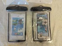スマホ 防水ケース 2個セット 防水ポーチ 首掛け 海 プール 新品
