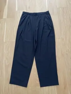 ユニクロUNIQLOナイロンウルトラストレッチテーパードパンツ XLブラック