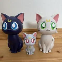 セーラームーン cosmos ルナ　ダイアナ　アルテミス　ソフビフィギュア