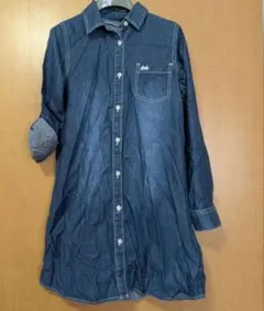 Dear Mary.Closetシャツワンピース 150 ネイビーデニム羽織り