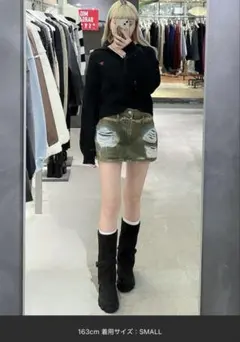 EMODA ダメージデニムミニスカート Sサイズ