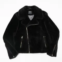 新品同様 エンメティEMMETI GIRO MERINOS ムートン 黒 48