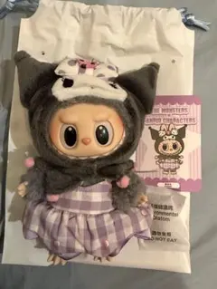 サンリオ　sanrio ラブブlabubu ぬいぐるみペンダント　クロミ