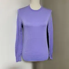 ユニクロ　パープル 長袖セーター　タイトフィット