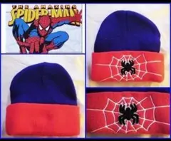 スパイダーマン　子供用　ニット帽　アメコミ　ヒーロー　マーベル　MARVEL