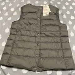 グレー ダウンベスト レディース S