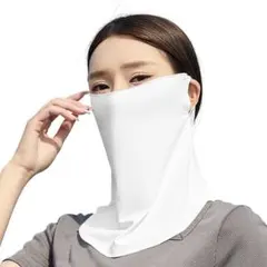 フェイスカバー フェイスマスク レディース 夏用 【接触冷感UPF50+認証取得