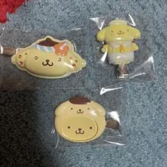 サンリオ　前髪クリップ　ポムポムプリン