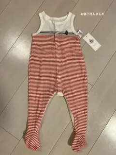 新品 プチバトー 足つきロンパース