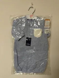 青いクマ柄ロンパース