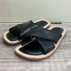 MBハイエンドシルバーバックルレザーサンダル - メルカリ