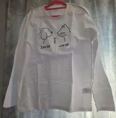 犬 vs 猫 イラスト 長袖Tシャツ （値下げ不可）のサムネイル