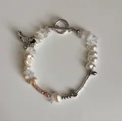淡水パールとムーンストーンのブレスレット
