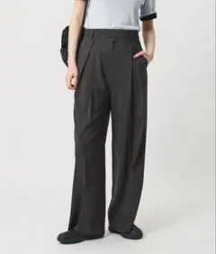 beauty&youth2タック ワイドパンツ 吸水速乾 防シワ ウォッシャブル