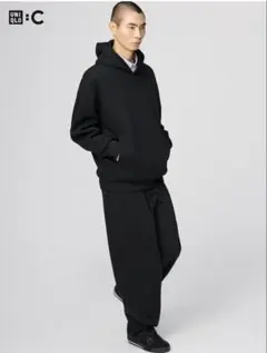 ユニクロC ワイドスウェットパンツM (丈長め)