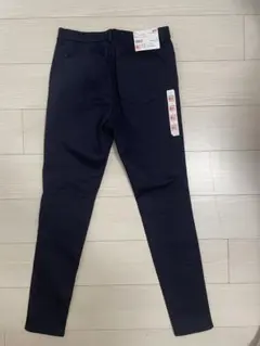 ユニクロ ヒートテックハイライズサテンレギンスパンツ Lサイズ ネイビー 新品