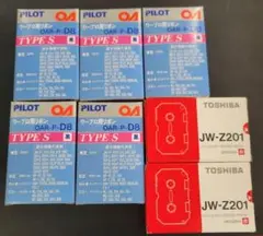 PILOT OAR-P-D8 TYPE S 黒インクリボン 5個おまけ赤２個