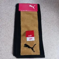 【新品未使用品】 PUMA 　スポーツタオル　ゴールド　15×100のサムネイル